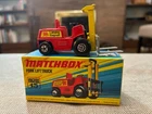 vintage 1972 MATCHBOX Superfast 15E FORK LIFT TRUCK in Original Box
