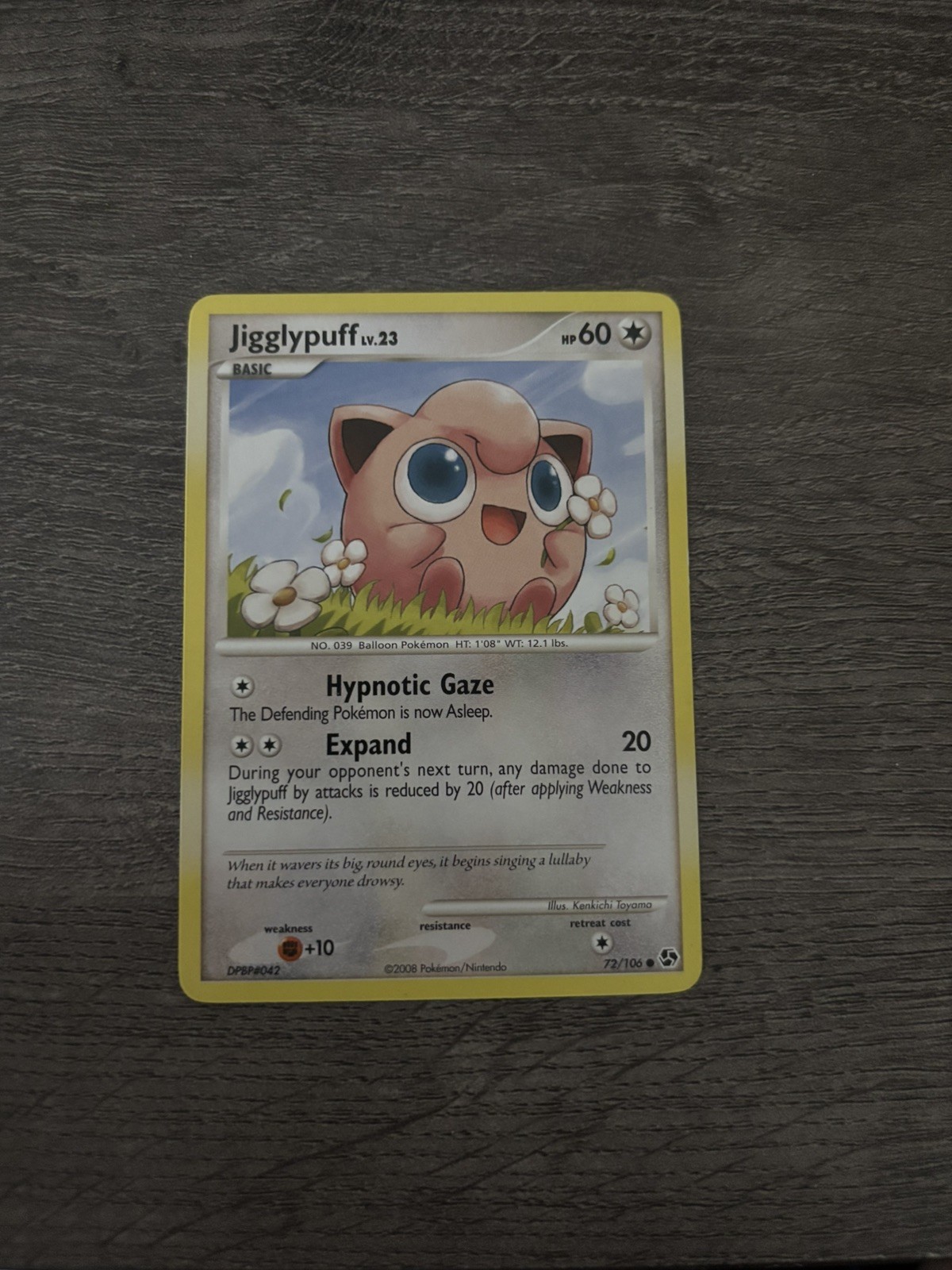 Jigglypuff 72/106 Regular Common - Great Encounters 2008 - Pokemon TCG