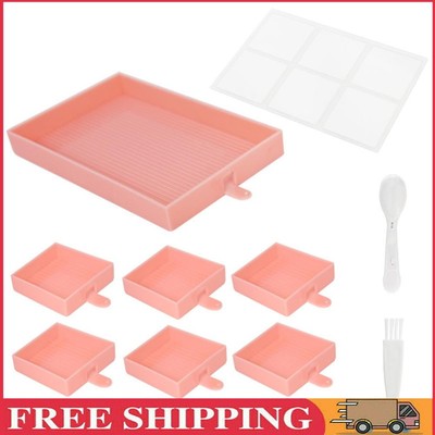 Diamond Embroidery Large Tray Handwork Bead Storage DIY Big Tools (Pink)