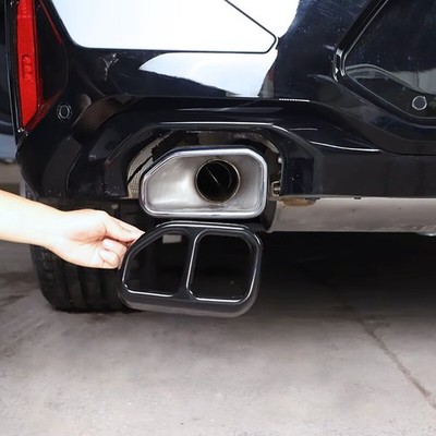 For BMW X3 G01 X4 G02 2022-2024 Black Quad Exhaust Tip Muffler Tail Pipe Covers