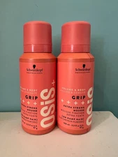 2 Schwarzkopf Osis + Grip Extra  Strong Mousse 3.3oz New & Authentic