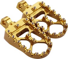 Wide footpeg MX Bobber  Chopper Style Compatible with Dyna Sportster gold