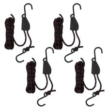 4 Pcs Kayak Rope Tie Downs Straps, 1/4" x 12Ft Adjustable Tie Down Straps Can...