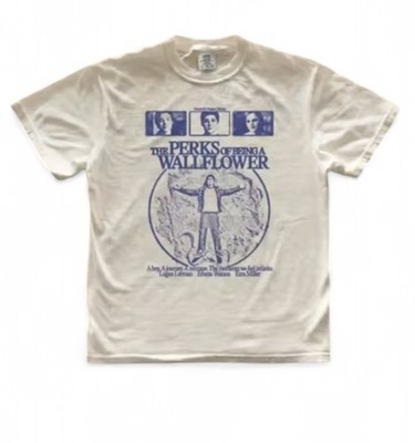 Perks of Being a Wallflower Graphic Tee Women S Cream Movie Short Sleeve Shirt