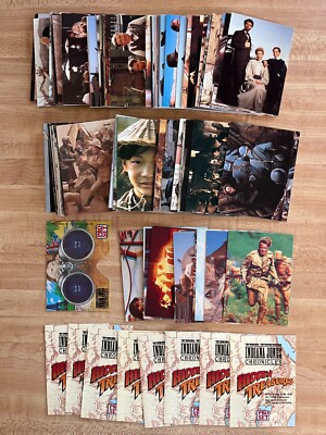 1992 Pro Set Indiana Jones Chronicles Set with 2 insert sets and 3D Viewer NrMt