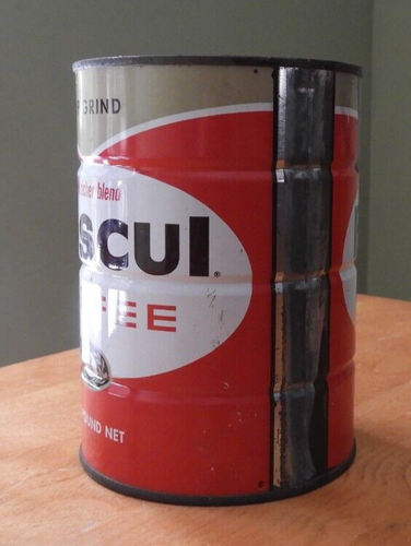 Vintage Boscul One Pound Drip Grind Coffee Can, No Lid, Camden, NJ - Picture 3 of 14