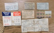 1940's WW2 Sohio Gasoline Ration Book , Complete With All Paper Work