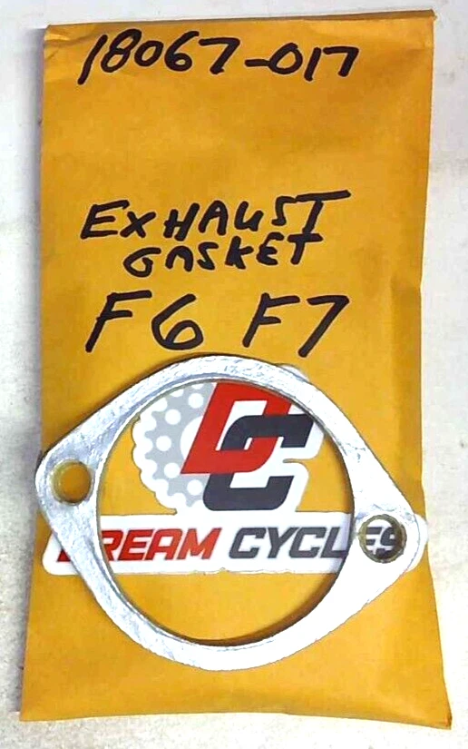  NOS Genuine 1971-1975 Kawasaki F6 125, F7 175 Exhaust Pipe Gasket FAST SHIPPING Foto 2 de 2
