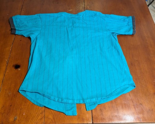 Vintage San Jose Sharks NHL Button Up Jersey Size L Front Row Salem SportsWear - Picture 10 of 19