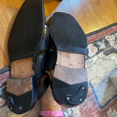 BOUCHON Mens Genuine Ostrich leg Dress Sandals Size 10.5 M  display picture 2