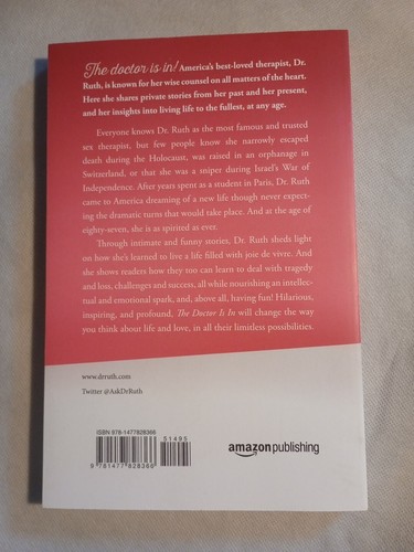 the doctor is in - Dr. Ruth K. Westheimer (2015 Tpb) Signed & Inscribed 1st Ed - Picture 6 of 8