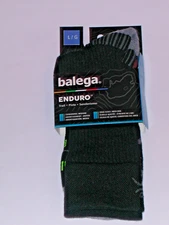 Balega Enduro Medium Cushion Unisex Crew Socks Women's Size Large NWT Black