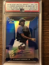 Vladimir Guerrero Jr Rookie Auto PSA 10 Gem Toronto Blue Jays Vlad Rc Baseball