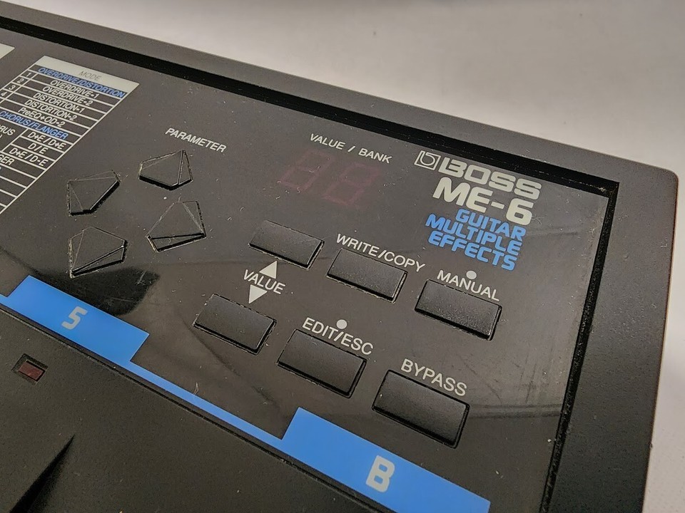 Boss ME6 Guitar Multiple Effects Multi Effects Pedal eBay