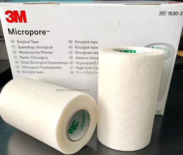  3M Micropore Tape 1530-2, 6 Rolls (2 Sets) : Health & Household