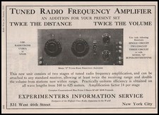 1924 Experimenters Information Service Model J Radio Amplifiers Vintage Print Ad