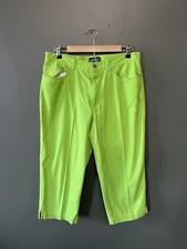 Lauren Jeans Co. Ralph Lauren Womens Green Pleated Business Pants size 14