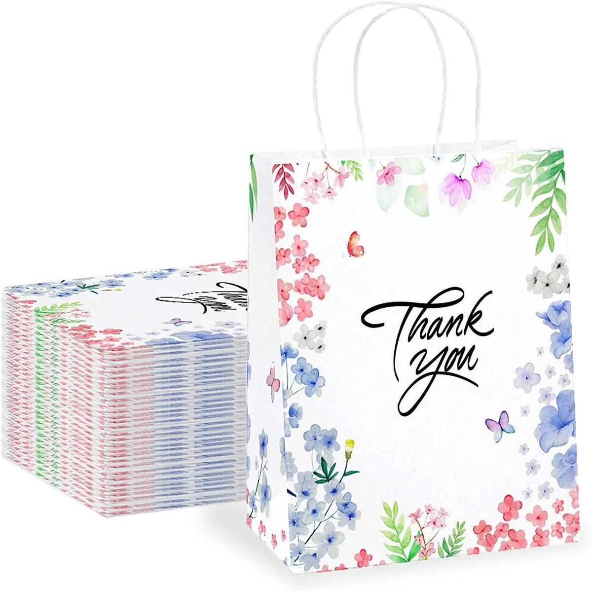 Thank you paper bags with handles new arrivals