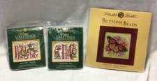 Four / 4 options Mill Hill Beaded Cross Stitch Kits  MOM, Butterfly, 2 Holiday 