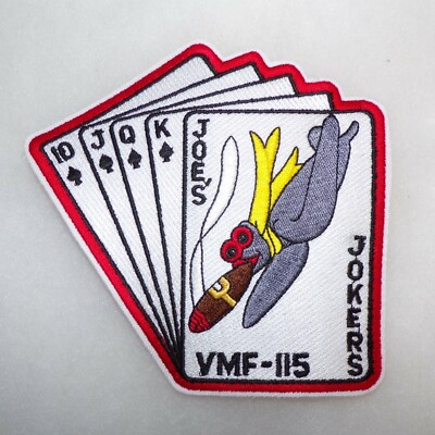 USMC Marine Corps Fighter Attack Squadron VMF 115 Joe's Jokers Full Color Patch