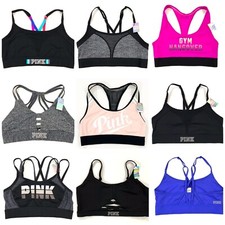 Victorias Secret PINK Ultimate Sport Strappy Unlined Sports Bra New
