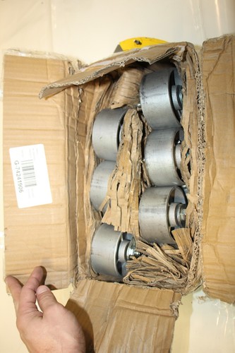 Triopines Set of 6 Heavy Duty Steel Casters 6640-01-STL 4" - Bild 2 von 4