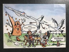 CONCORDE taking off animation. Claude BURET postcard