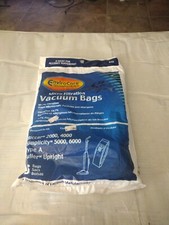 2 Bags in Pack Riccar Type A Vacuum Bags for 2000, 4000 Simplicity 5000, 6000.