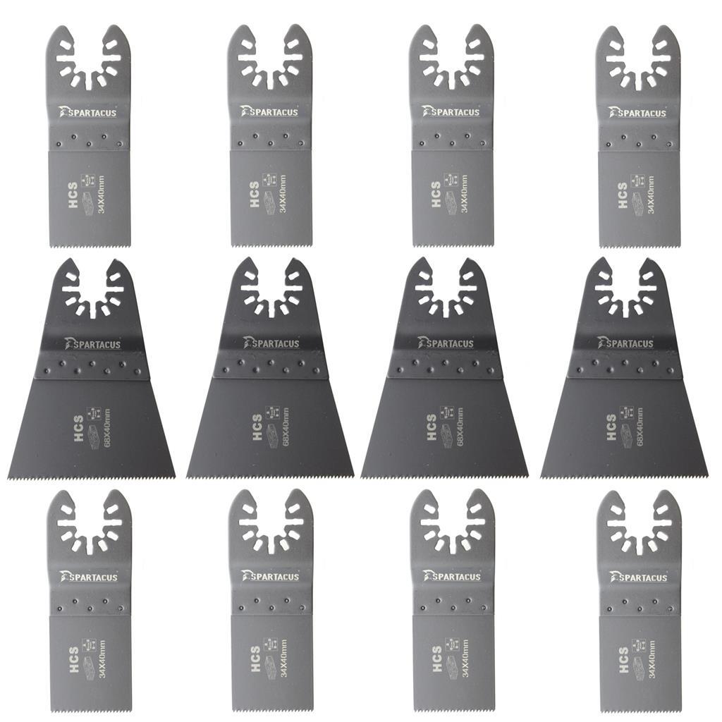 Spartacus 12 Multi Tool Blade Mix B & Q Mac Allister Dewalt Ryobi Fein AEG Worx