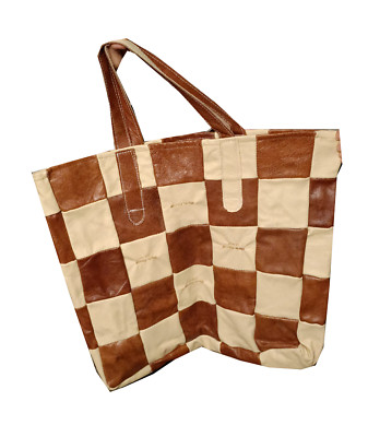 Genuine Leather Shopping Bag - Made in Italy - Handcrafted