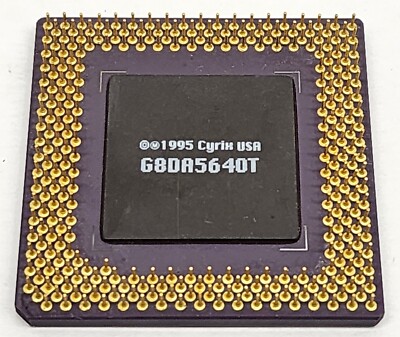 CYRIX 6X86-P166+ GP 133 MHz CPU Socket 7 Processor GOLD Ceramic | eBay