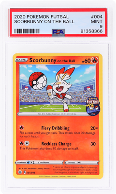 2020 ポケモン ソニア PSA 9 2020 Pokemon Futsal Collection Scorbunny On the Ball P #004 PSA 9