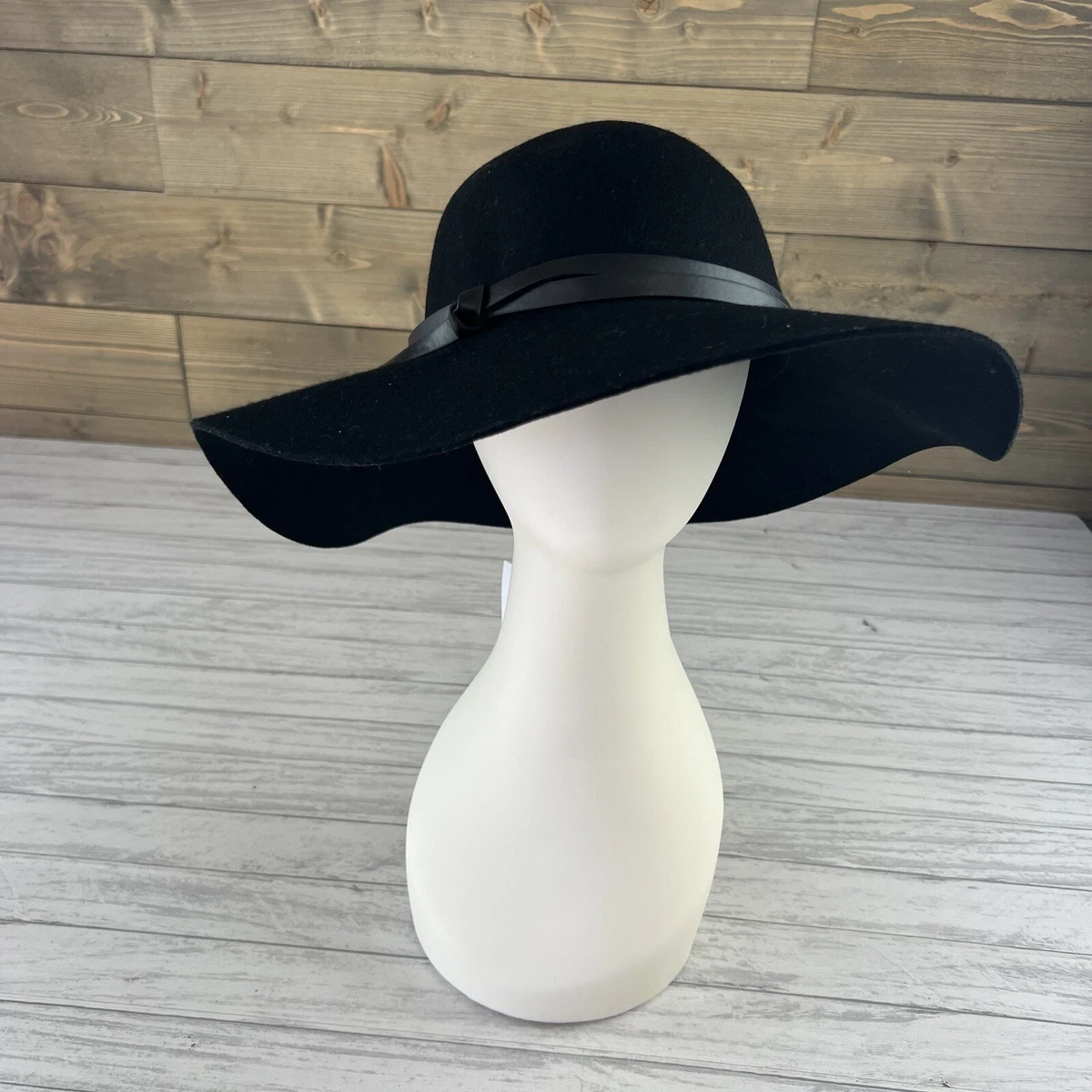 Nordstrom Womens Hat Wool Felt Hat Black One Size eBay