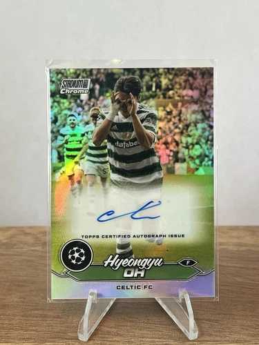 2023-24 Topps Stadium UCC Hyeongyu Oh Auto Chrome Refractor 1 #CA-HO KT01