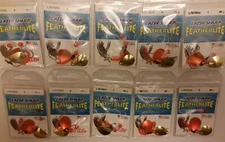 10-pack lot Eagle Claw featherlite crawler harness Spinner Rig Size 4 w/hook