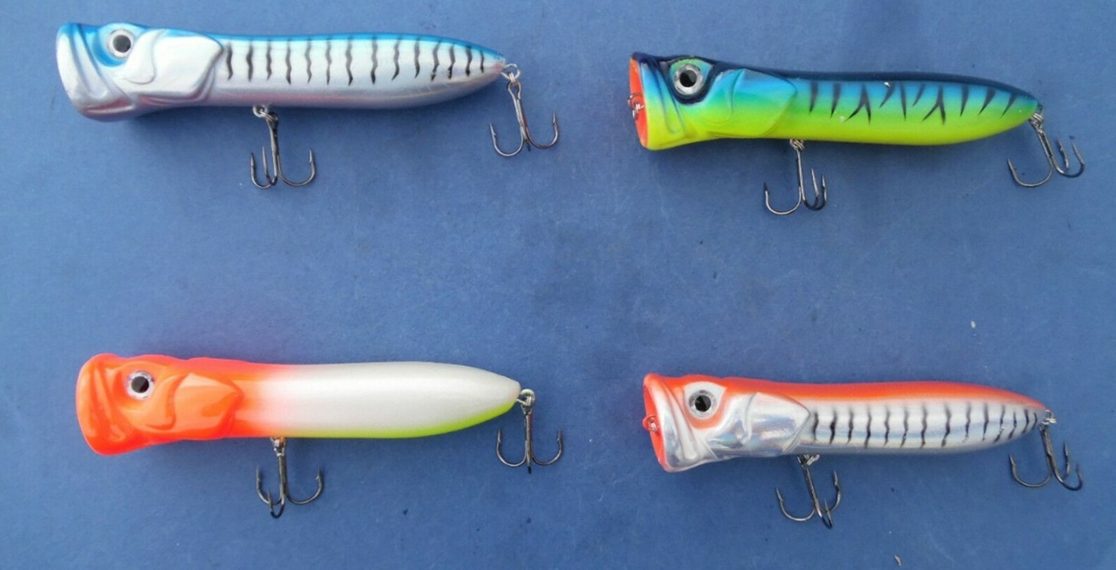 4 GRAUVELL BIG GAME 14cm SURFACE POPPER PLUGS SEA FISHING LURE TUNA PIKE CATFISH - Image 2