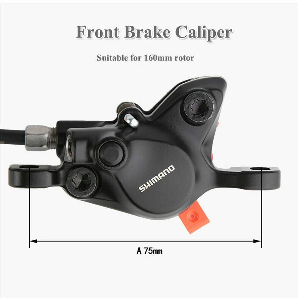 Shimano MT200 MTB Hydraulic Disc Brake Set Mountain Bike Brake Front Rear 1400mm - Image 4 of 4