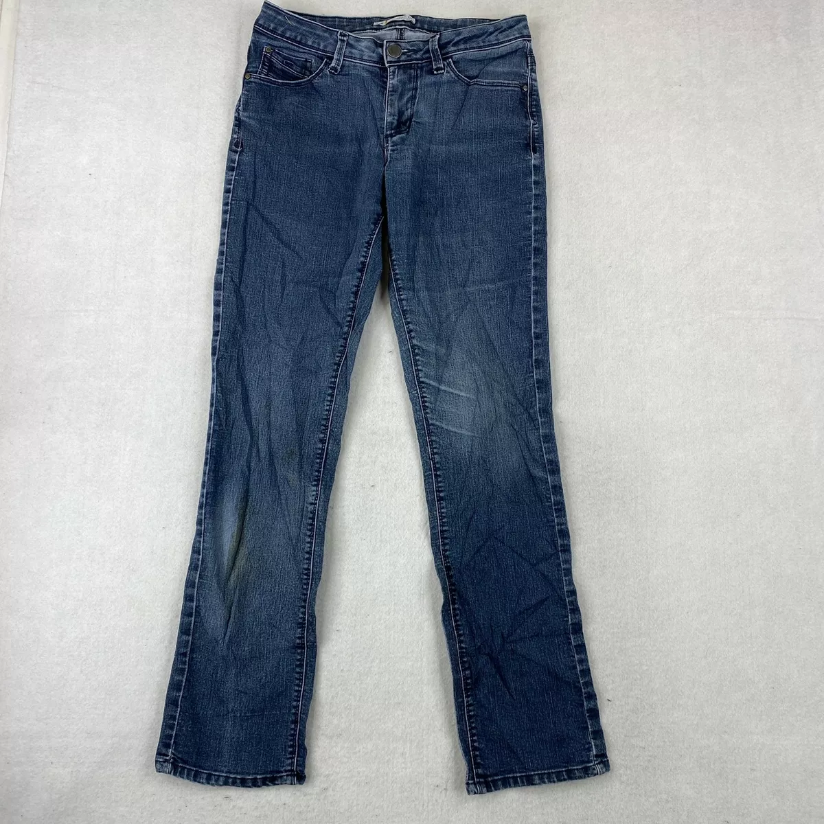 Lee Perfect Fit Just Below The Waist Straight Leg Jeans Women s 10 Medium Blue