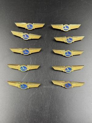 10 Vintage Eastern Airlines Junior Pilot Wings Pin Set
