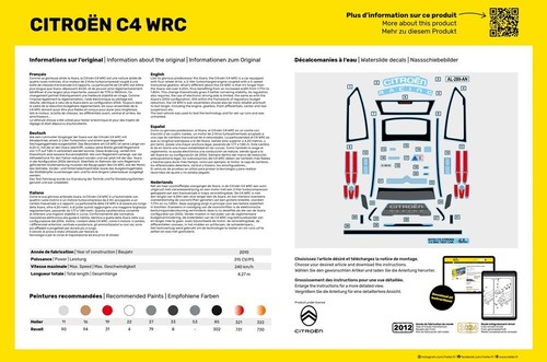 HELLER 80756. Citroen C4 WRC. Bausatz Maßstab 1:24 - Bild 2 von 7