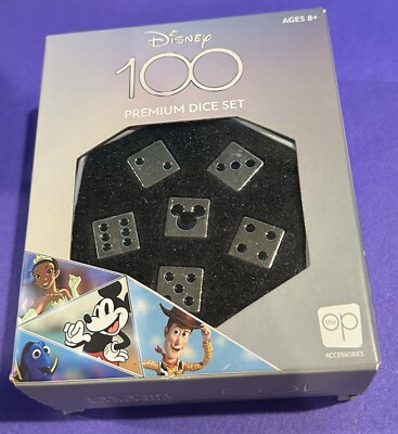 Disney 100 PREMIUM DICE ミッキーマウス シルバー Disney 100 Premium Metal Dice Set Limited Commemorative 2023
