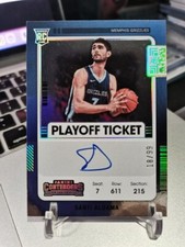 2021-22 Panini Contenders Santi Aldama Playoff Ticket RC Auto #130 18/199!