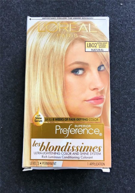 L Oreal Paris Preference Les Blondissimes Fade Resistant Colorant Extra Light Natural Blonde Lb02 1 Ea For Sale Online Ebay