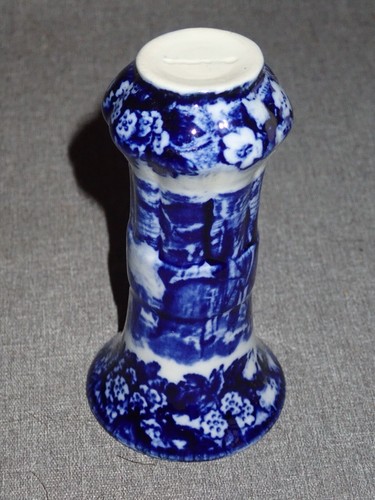 Antique Wedgwood 4” Bud Vase Flow Blue Transferware - Picture 8 of 9