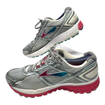 Brooks Ghost 8th Edition Gray Pink Womens Athletic Running Shoes