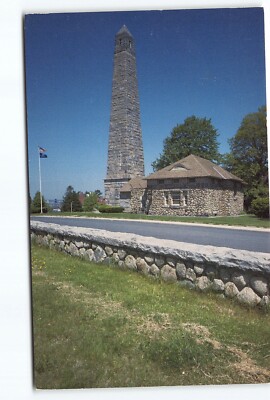 Groton Monument Col Ledyard Battle Fort Griswold CT Chrome Postcard Vtg ...