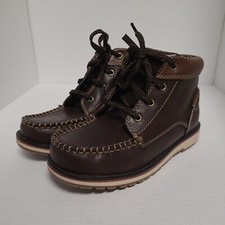 Eddie Bauer Boys Chase Brown Ankle Boot Size 1M - 446618