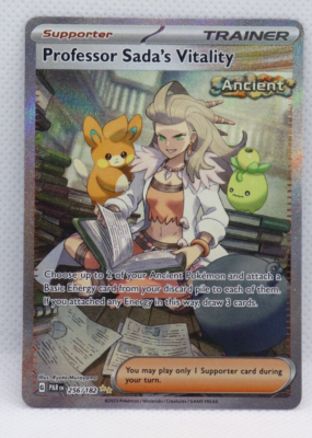 PROFESSOR SADA'S VITALITY 256/182 SV04: PARADOX RIFT HOLO POKÉMON