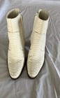 Gianni Bini White Leather Snakeskin Ankle Boots Women’s 8.5 — photo 5