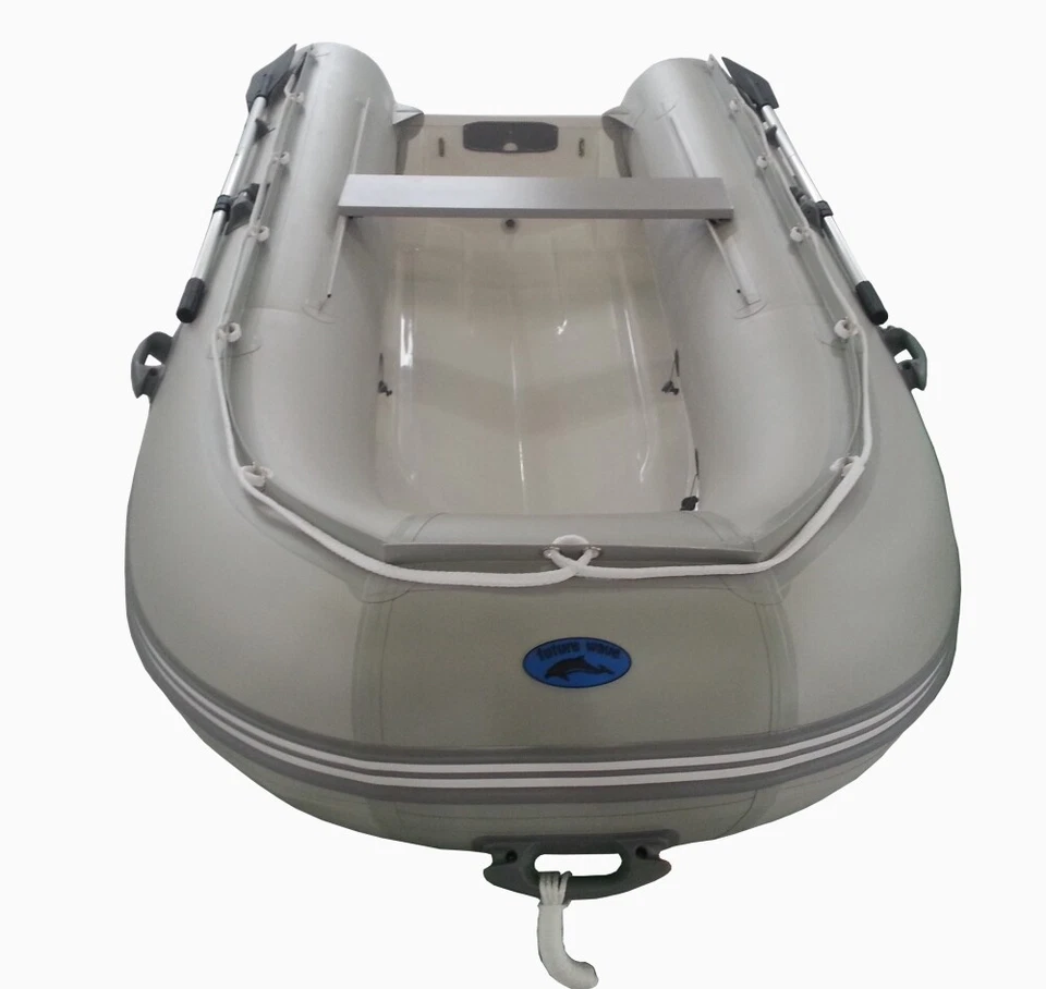 RIB Schlauchboot Yacht Beiboot GFK 240 x 160 tiefer V-Kiel dickes PVC ..🐸 - Bild 2 von 4